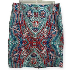 Jones New York paisley pattern pencil skirt women’s size 6